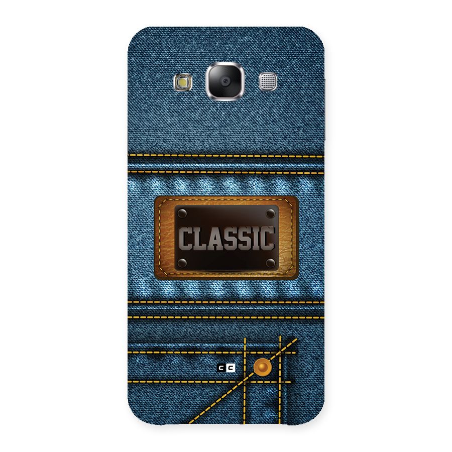 Classic Denim Back Case for Galaxy E5