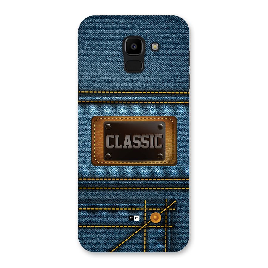 Classic Denim Back Case for Galaxy J6