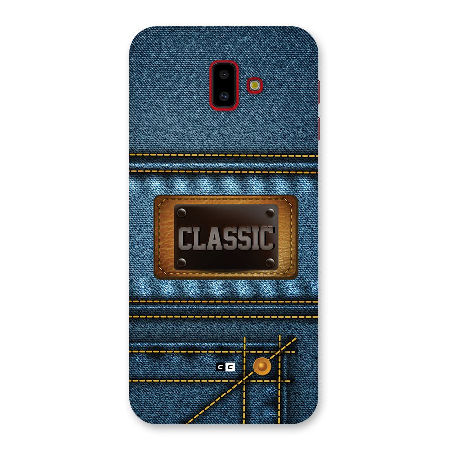 Classic Denim Back Case for Galaxy J6 Plus