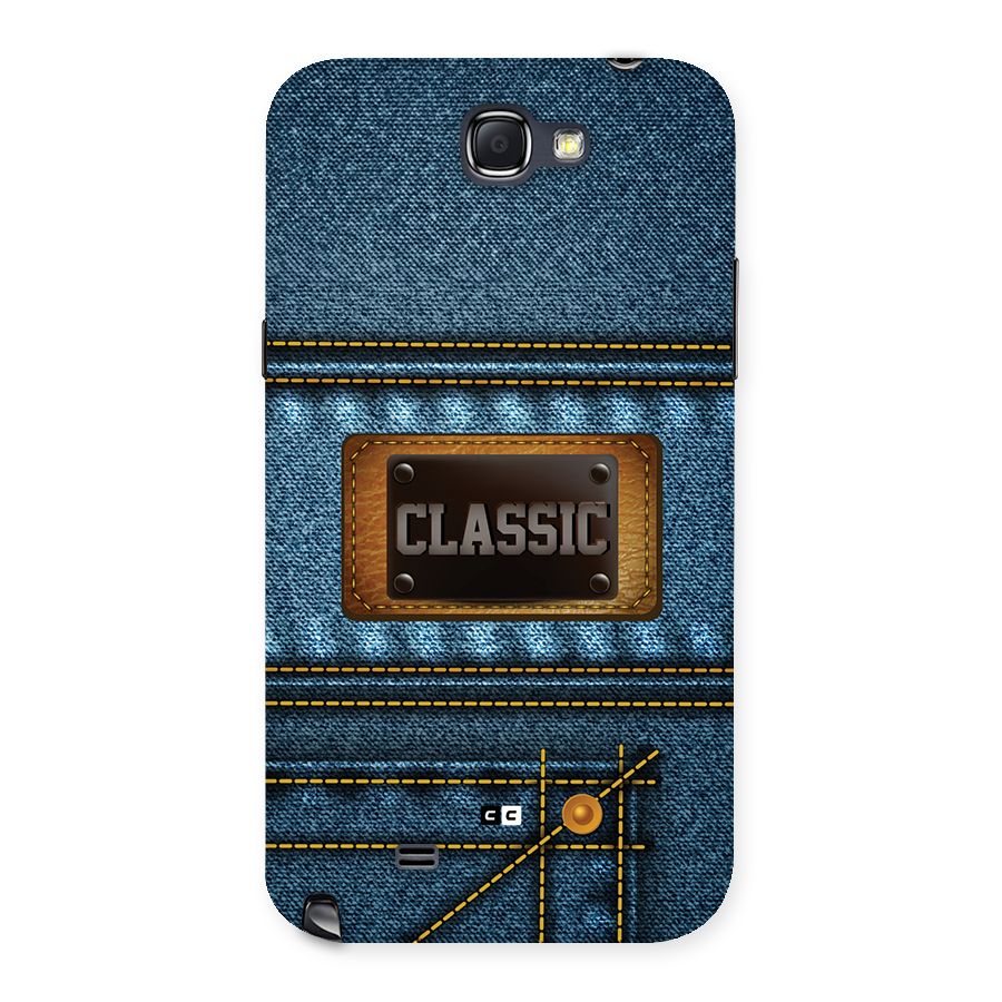 Classic Denim Back Case for Galaxy Note 2