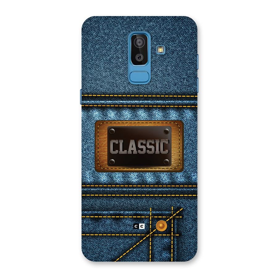 Classic Denim Back Case for Galaxy On8 (2018)