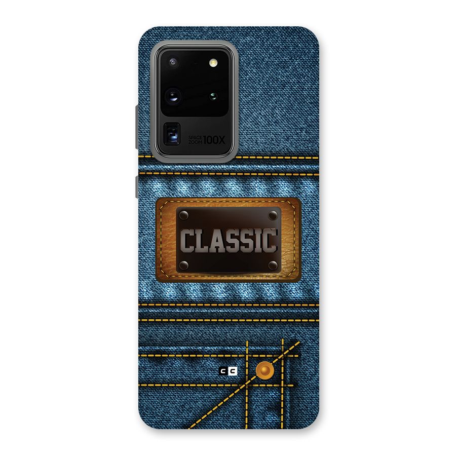 Classic Denim Back Case for Galaxy S20 Ultra