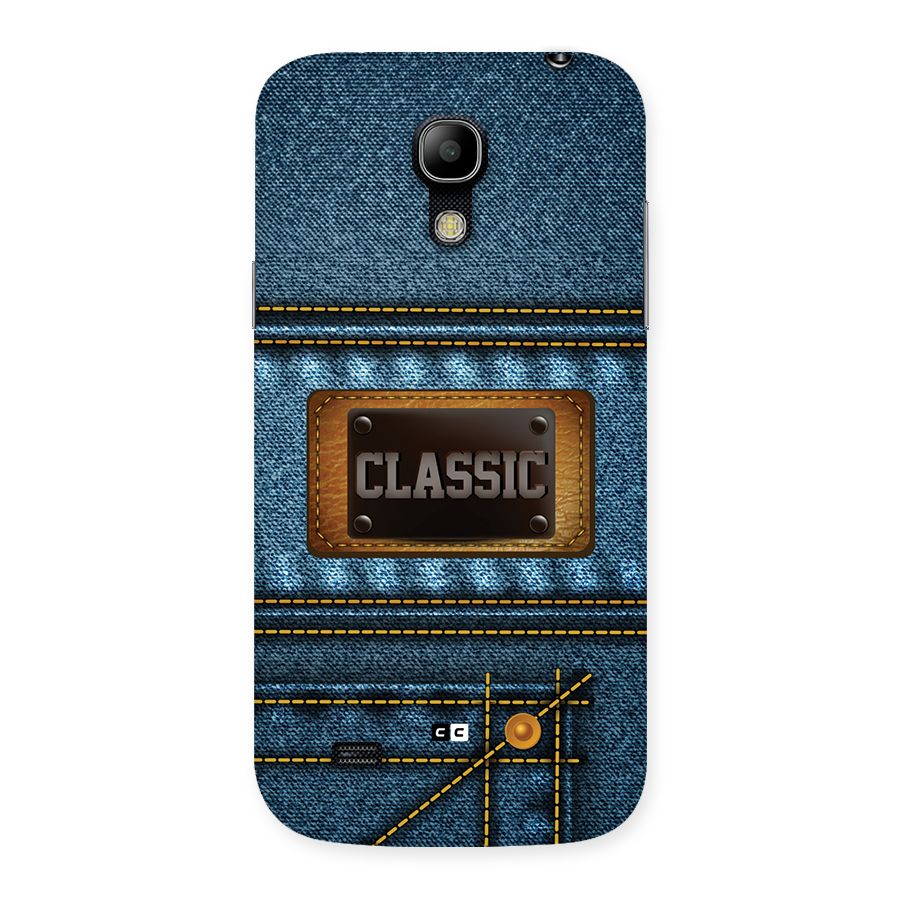 Classic Denim Back Case for Galaxy S4 Mini