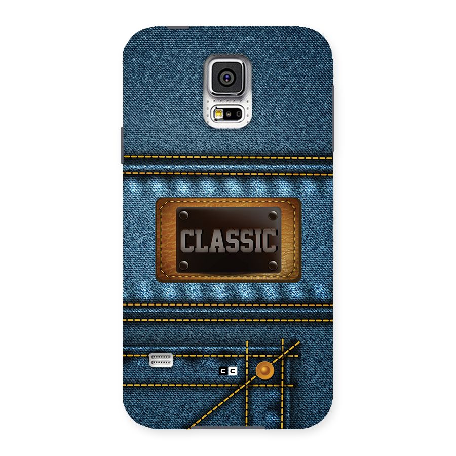Classic Denim Back Case for Galaxy S5