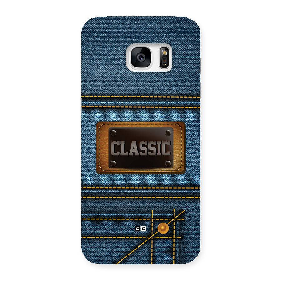 Classic Denim Back Case for Galaxy S7 Edge
