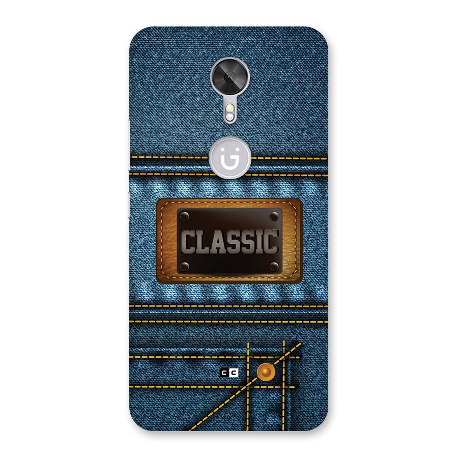 Classic Denim Back Case for Gionee A1