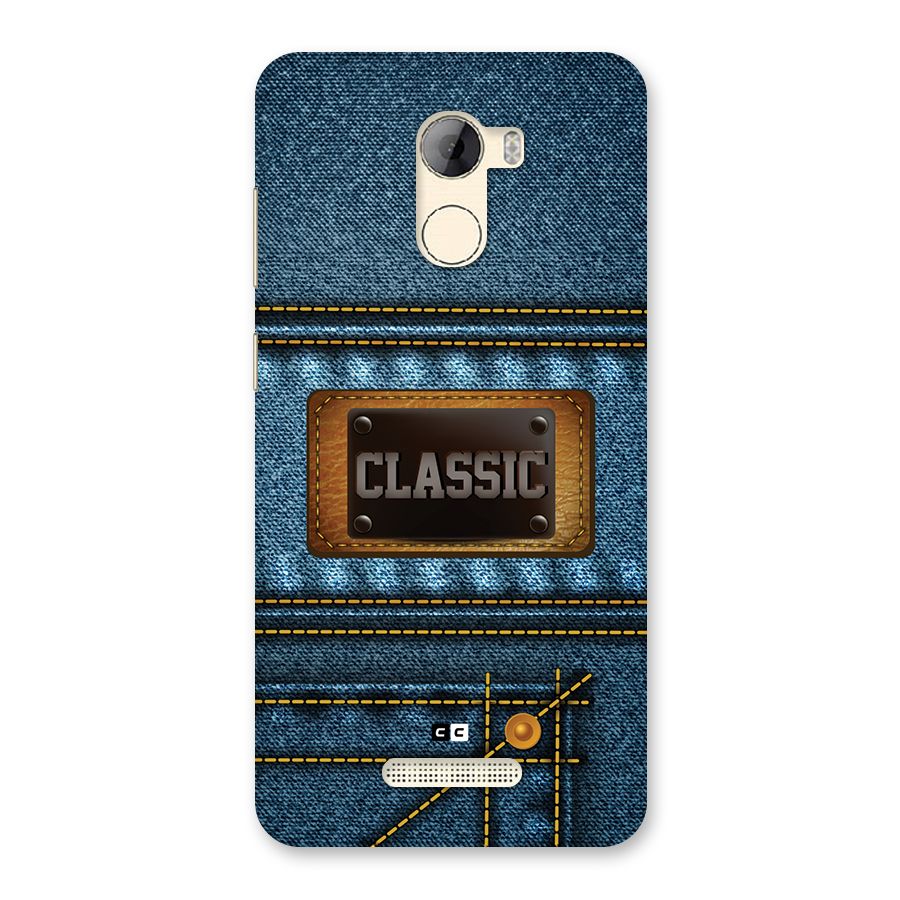 Classic Denim Back Case for Gionee A1 LIte