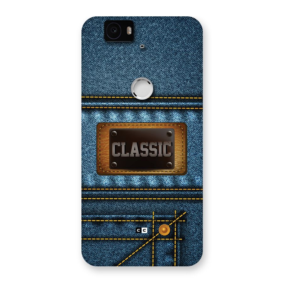 Classic Denim Back Case for Google Nexus 6P