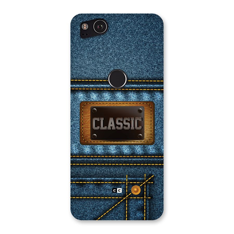 Classic Denim Back Case for Google Pixel 2