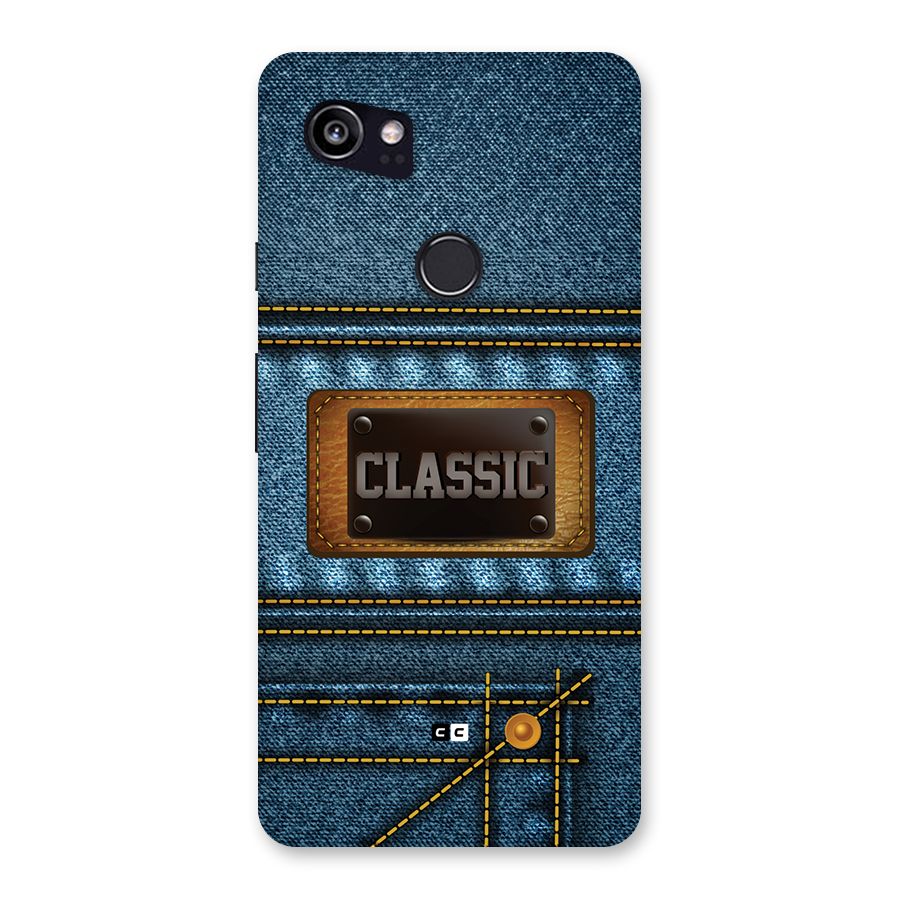 Classic Denim Back Case for Google Pixel 2 XL