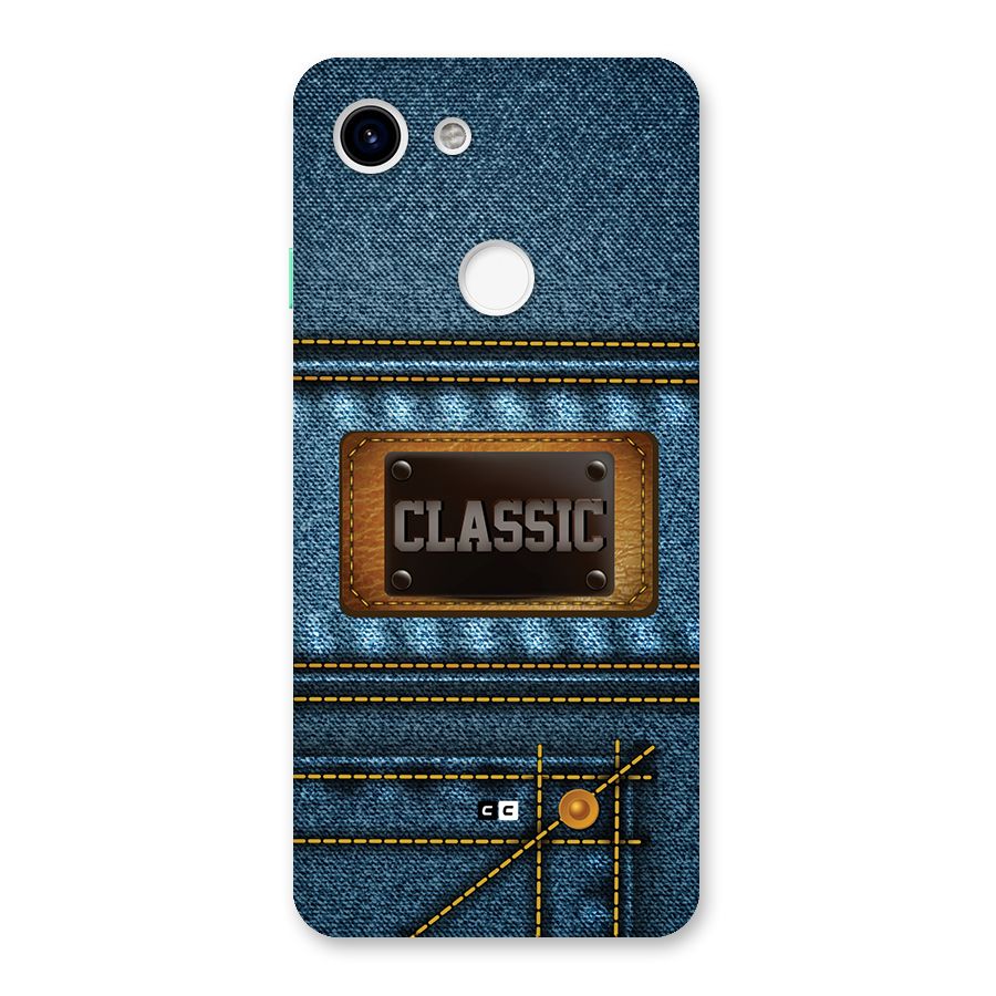 Classic Denim Back Case for Google Pixel 3