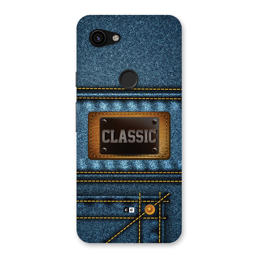 Classic Denim Back Case for Google Pixel 3a