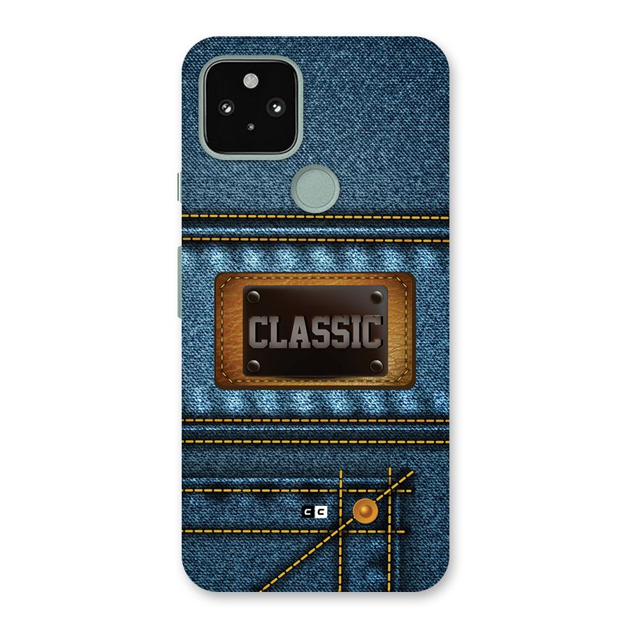Classic Denim Back Case for Google Pixel 5