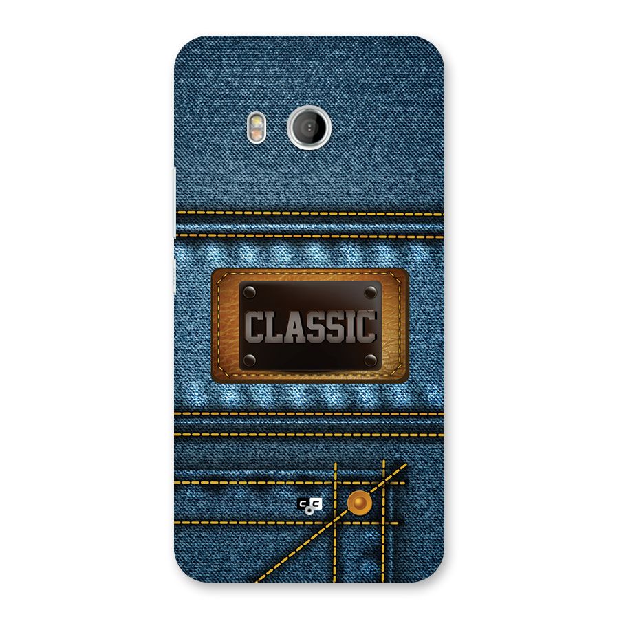 Classic Denim Back Case for HTC U11