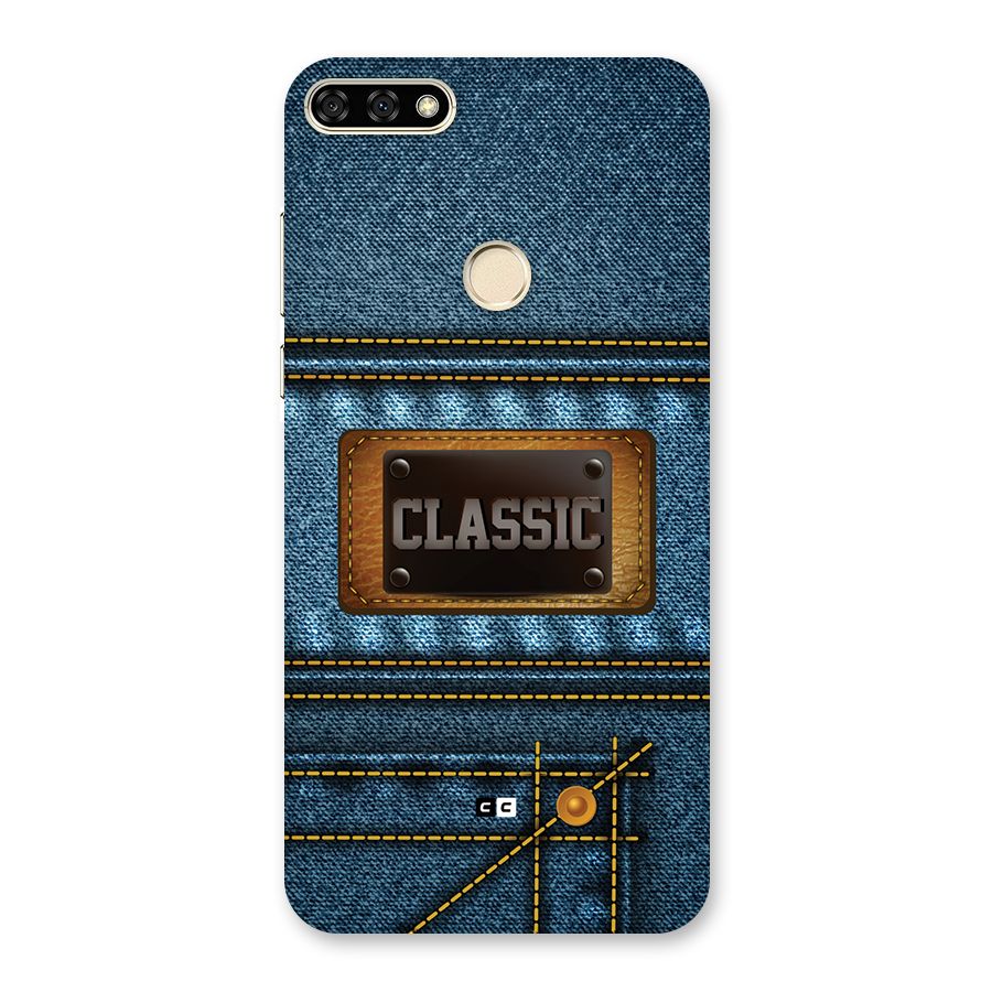Classic Denim Back Case for Honor 7A