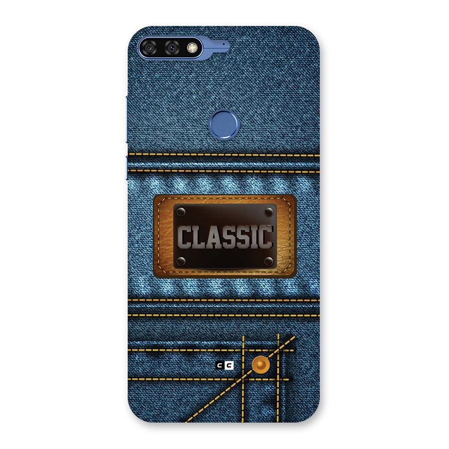 Classic Denim Back Case for Honor 7C