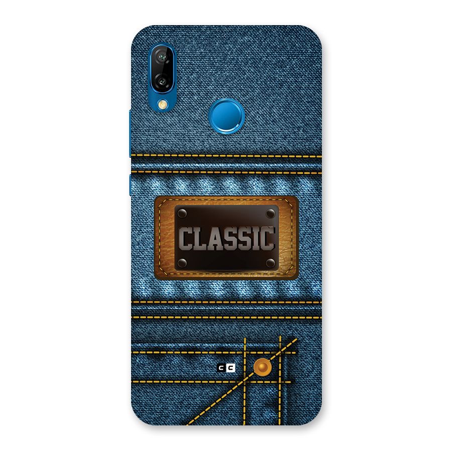 Classic Denim Back Case for Huawei P20 Lite