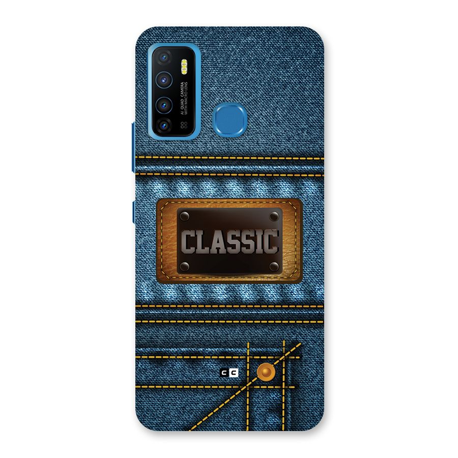Classic Denim Back Case for Infinix Hot 9