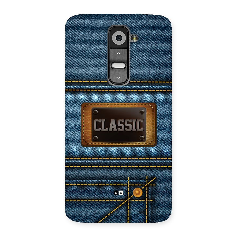 Classic Denim Back Case for LG G2