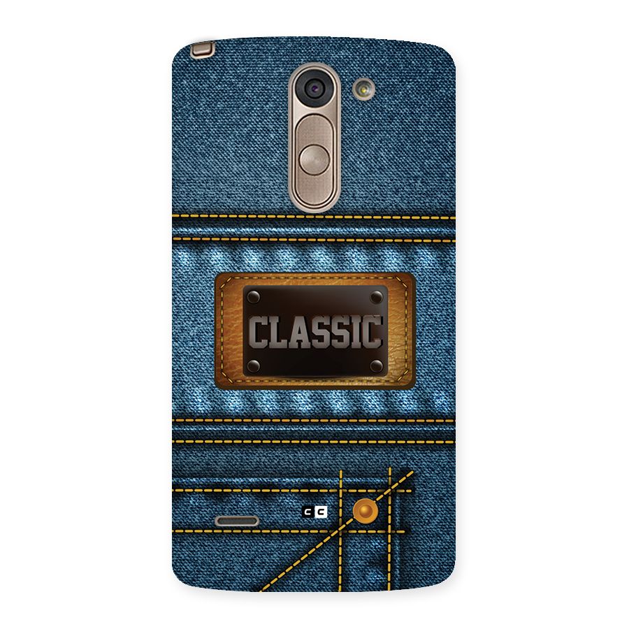 Classic Denim Back Case for LG G3 Stylus