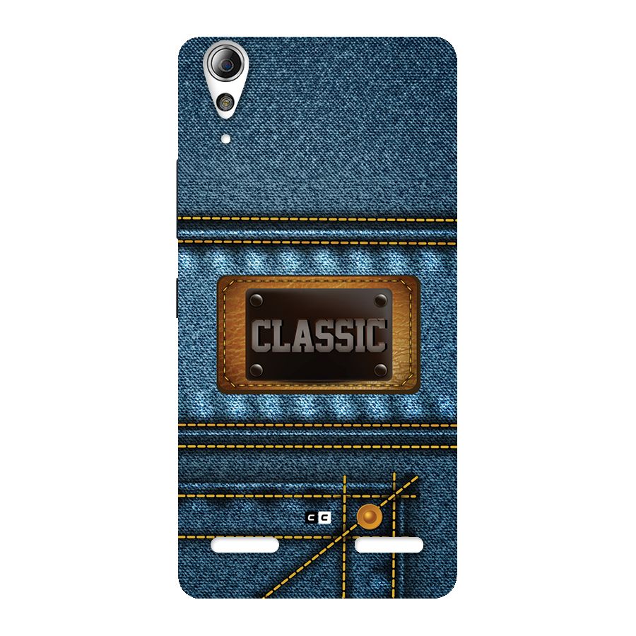 Classic Denim Back Case for Lenovo A6000