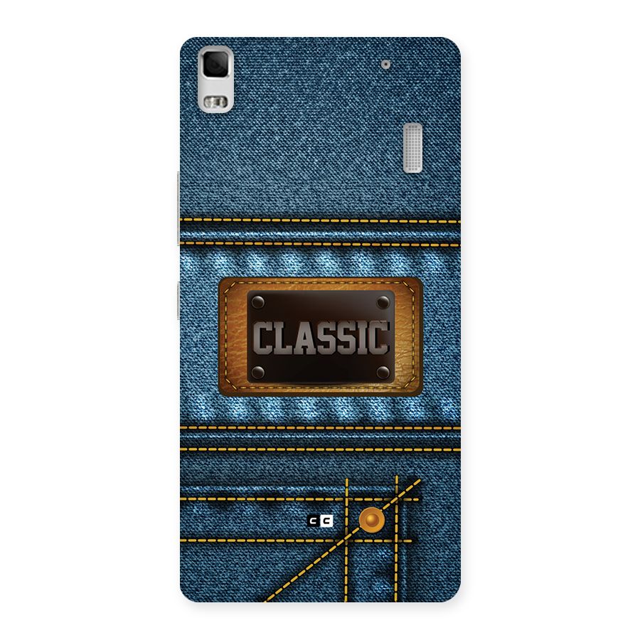 Classic Denim Back Case for Lenovo A7000