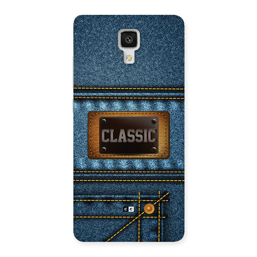 Classic Denim Back Case for Mi4