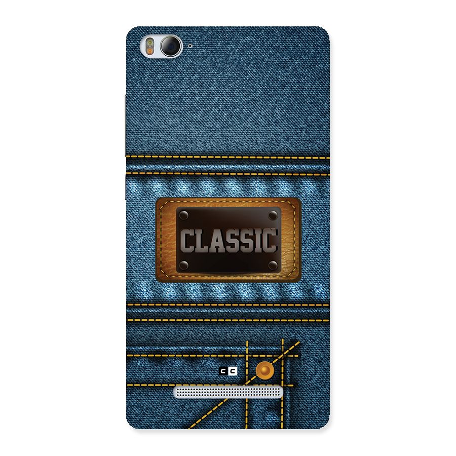 Classic Denim Back Case for Mi4i