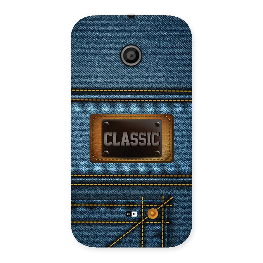 Classic Denim Back Case for Moto E