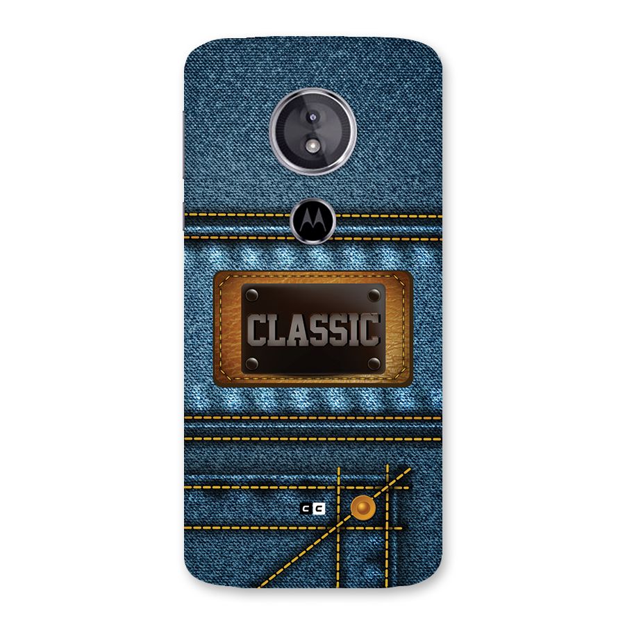 Classic Denim Back Case for Moto E5