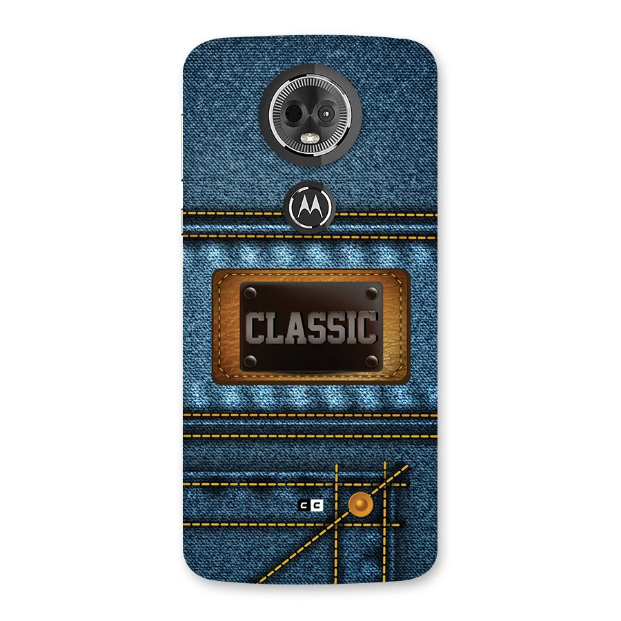 Classic Denim Back Case for Moto E5 Plus