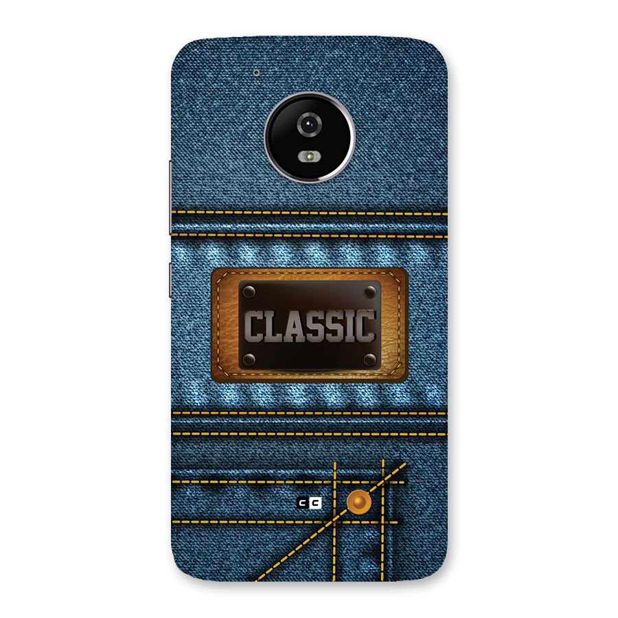 Classic Denim Back Case for Moto G5