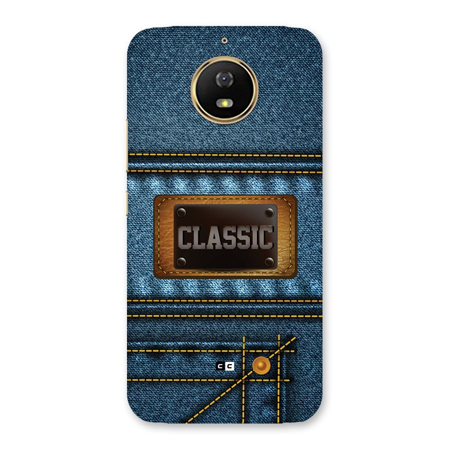 Classic Denim Back Case for Moto G5s