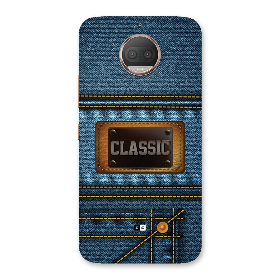Classic Denim Back Case for Moto G5s Plus