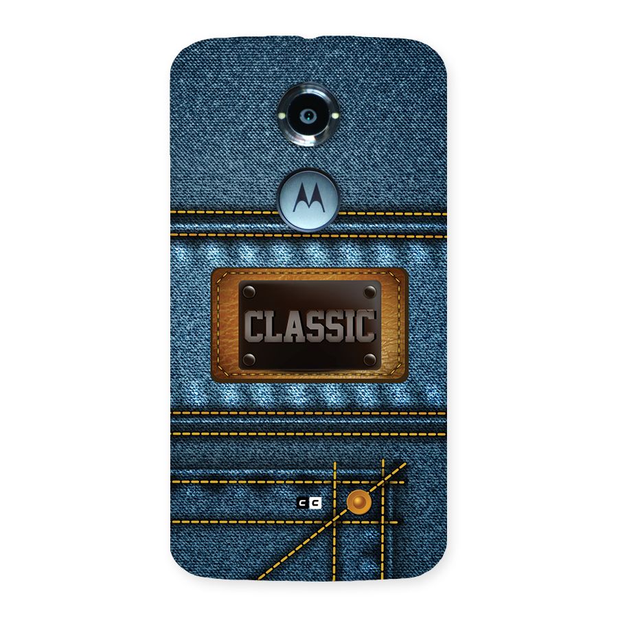 Classic Denim Back Case for Moto X2