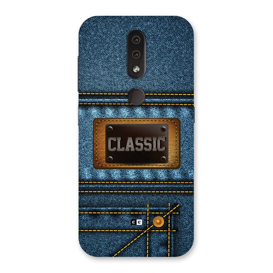 Classic Denim Back Case for Nokia 4.2