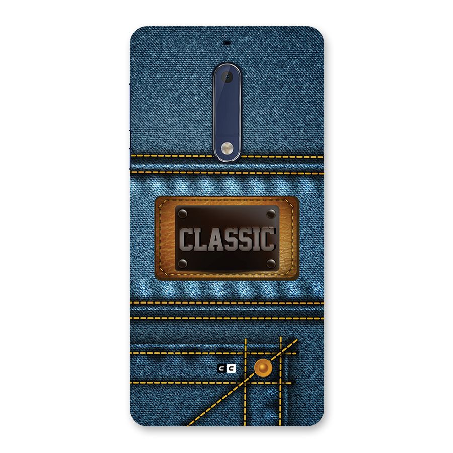 Classic Denim Back Case for Nokia 5