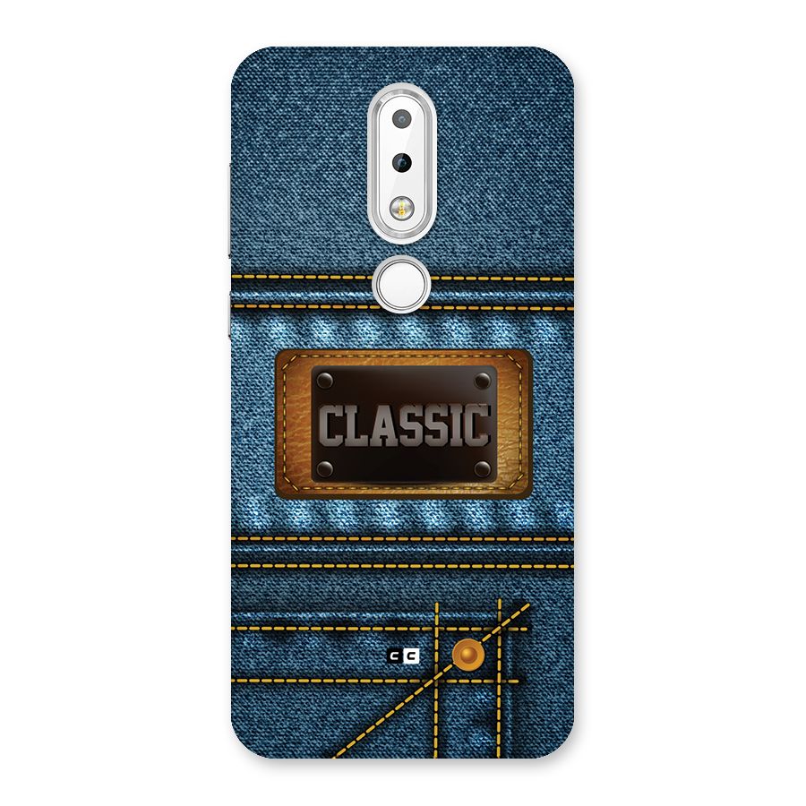 Classic Denim Back Case for Nokia 6.1 Plus