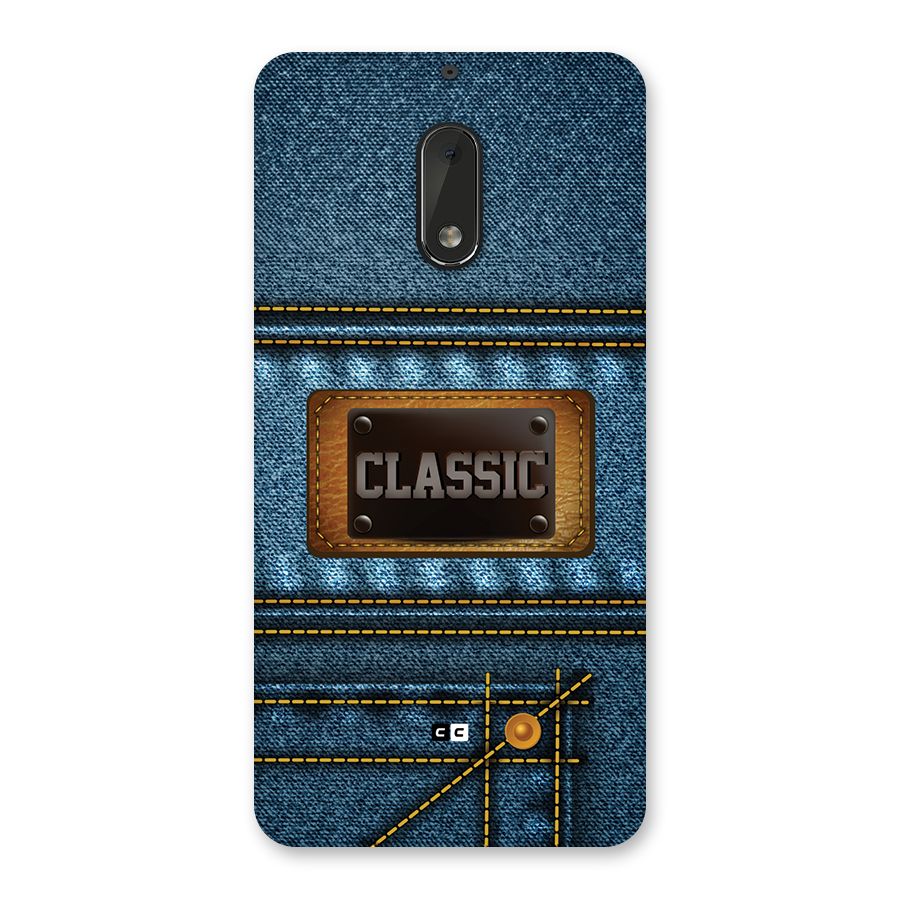 Classic Denim Back Case for Nokia 6