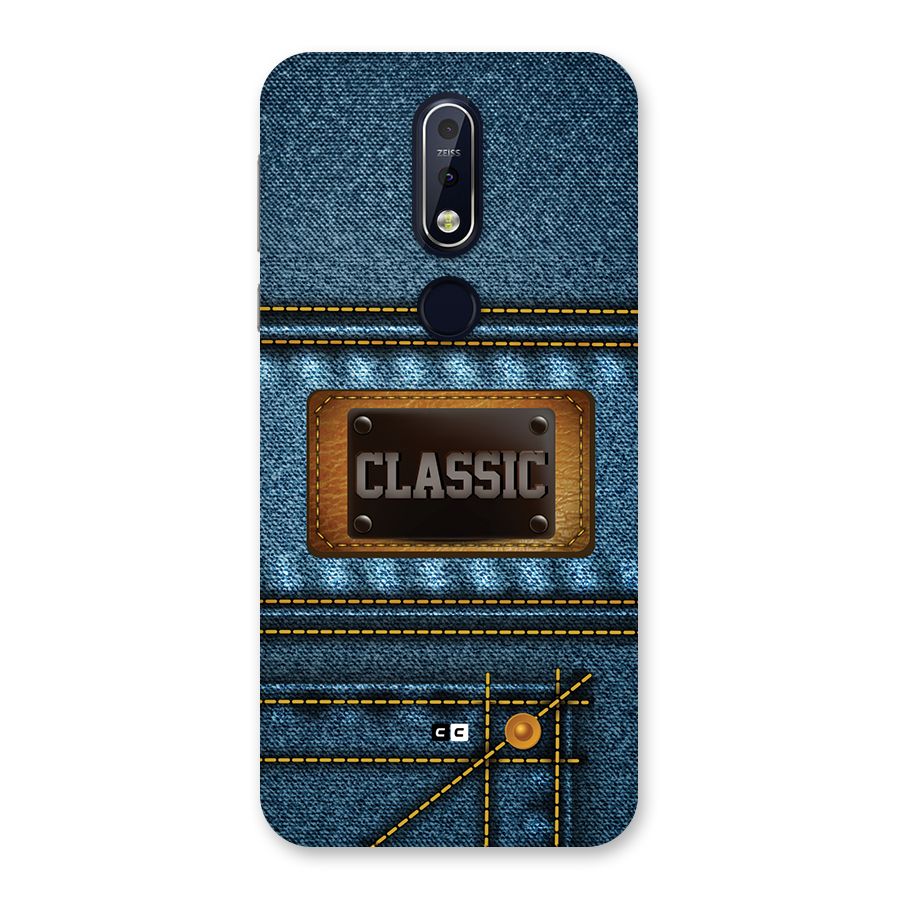 Classic Denim Back Case for Nokia 7.1