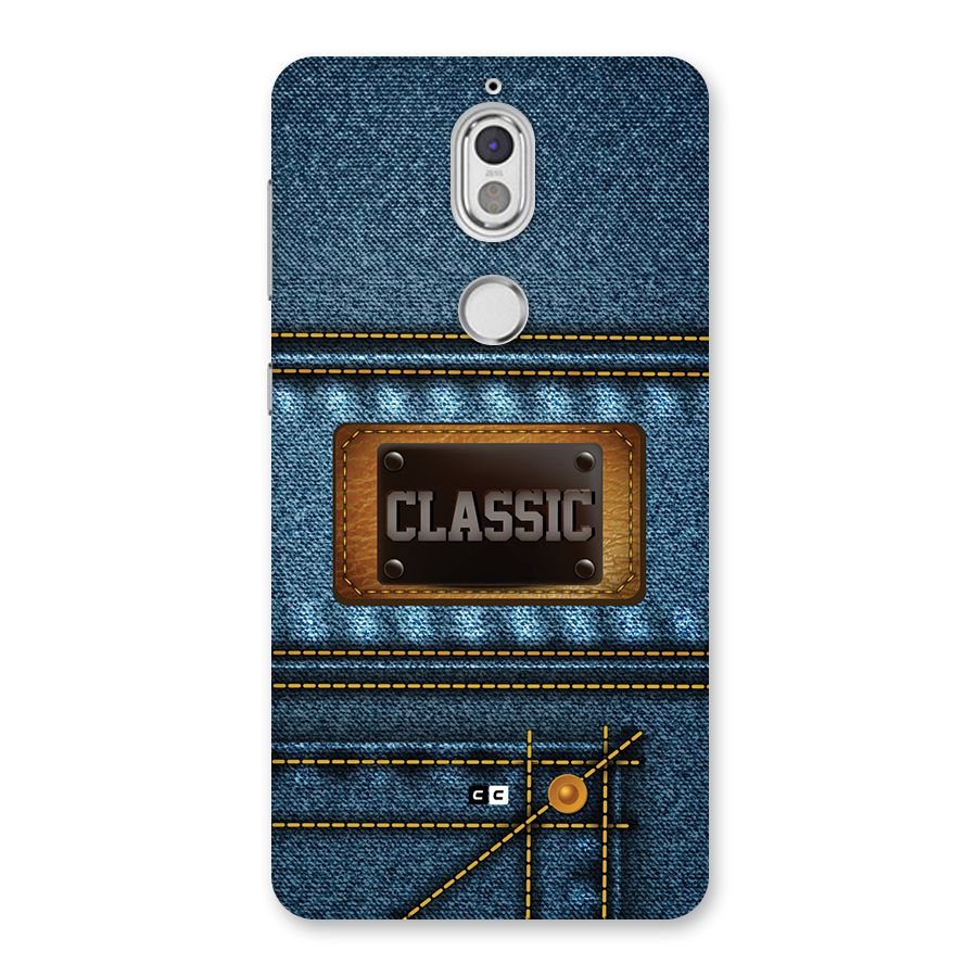 Classic Denim Back Case for Nokia 7