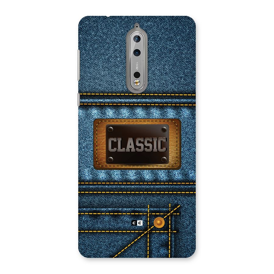 Classic Denim Back Case for Nokia 8
