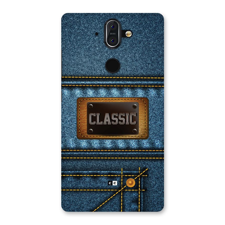 Classic Denim Back Case for Nokia 8 Sirocco
