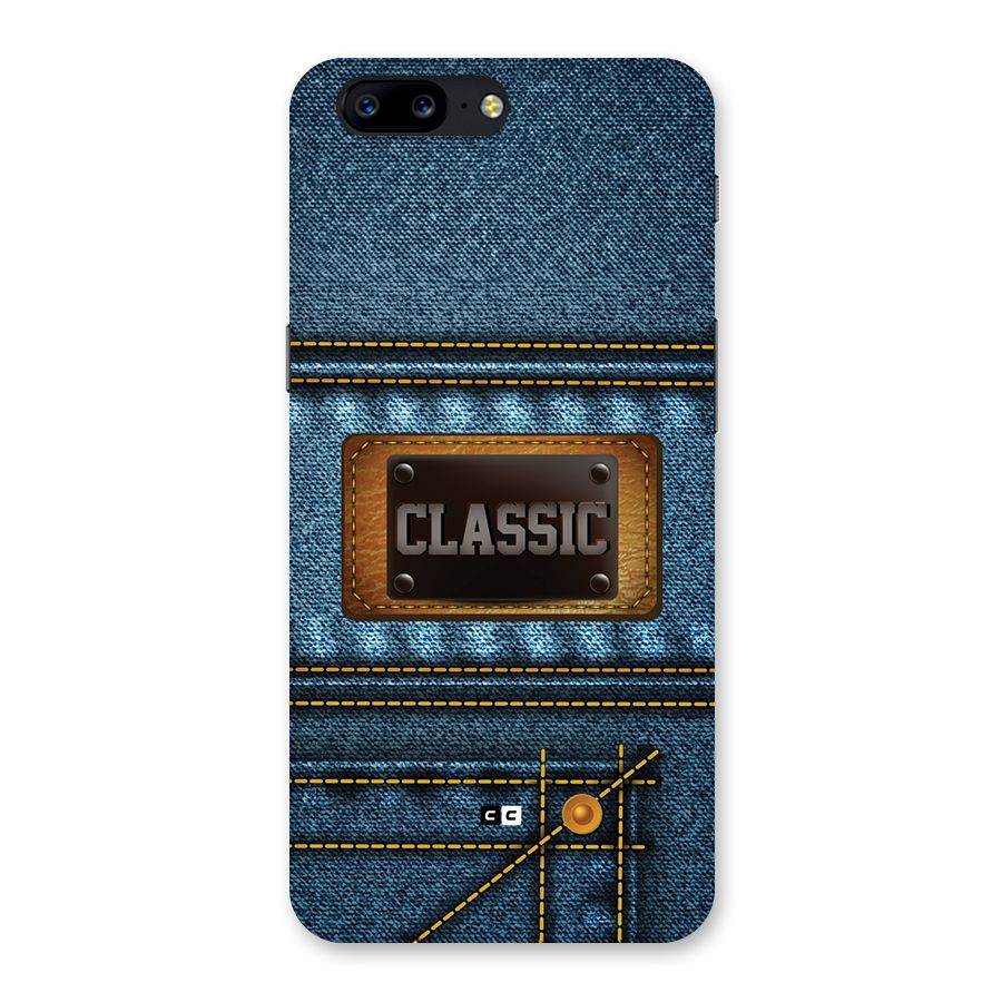 Classic Denim Back Case for OnePlus 5