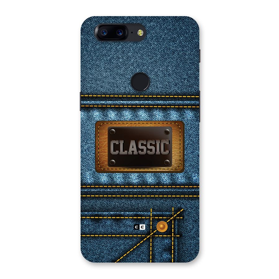 Classic Denim Back Case for OnePlus 5T