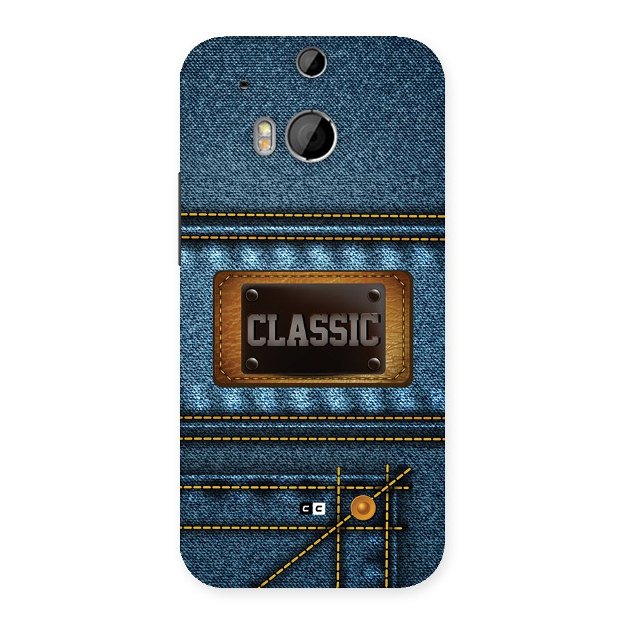 Classic Denim Back Case for One M8