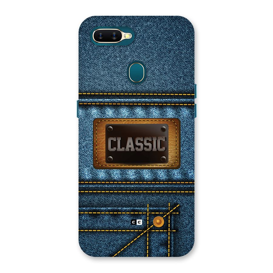 Classic Denim Back Case for Oppo A11k