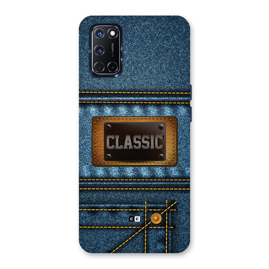 Classic Denim Back Case for Oppo A52