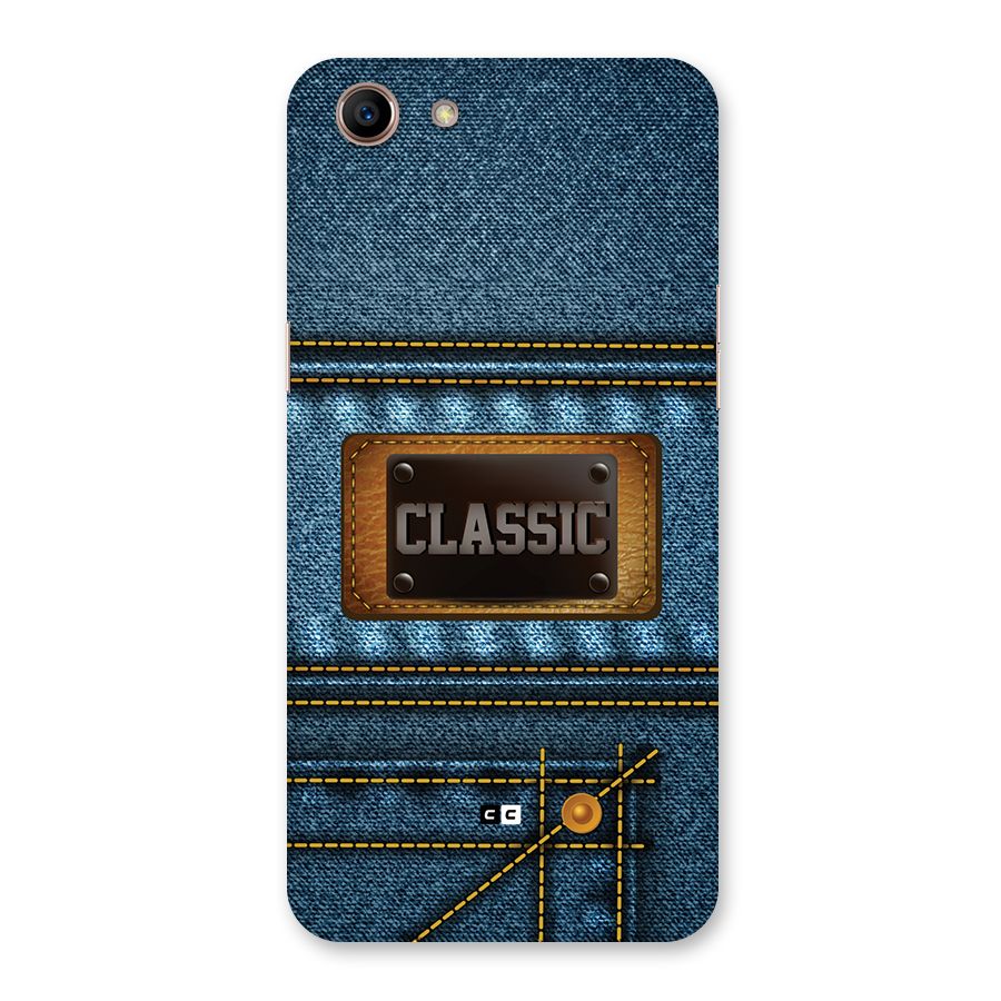 Classic Denim Back Case for Oppo A83 (2018)