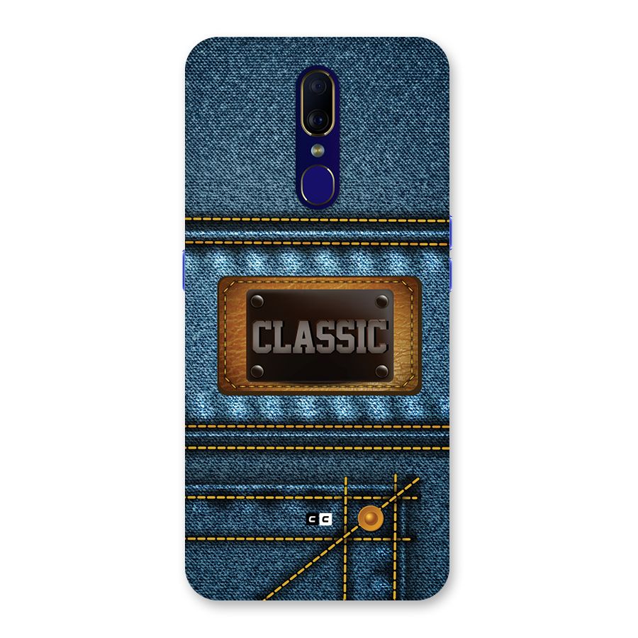 Classic Denim Back Case for Oppo A9
